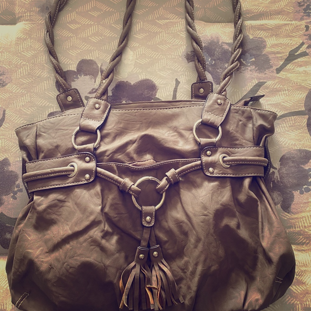 Gray Rosetti tote
